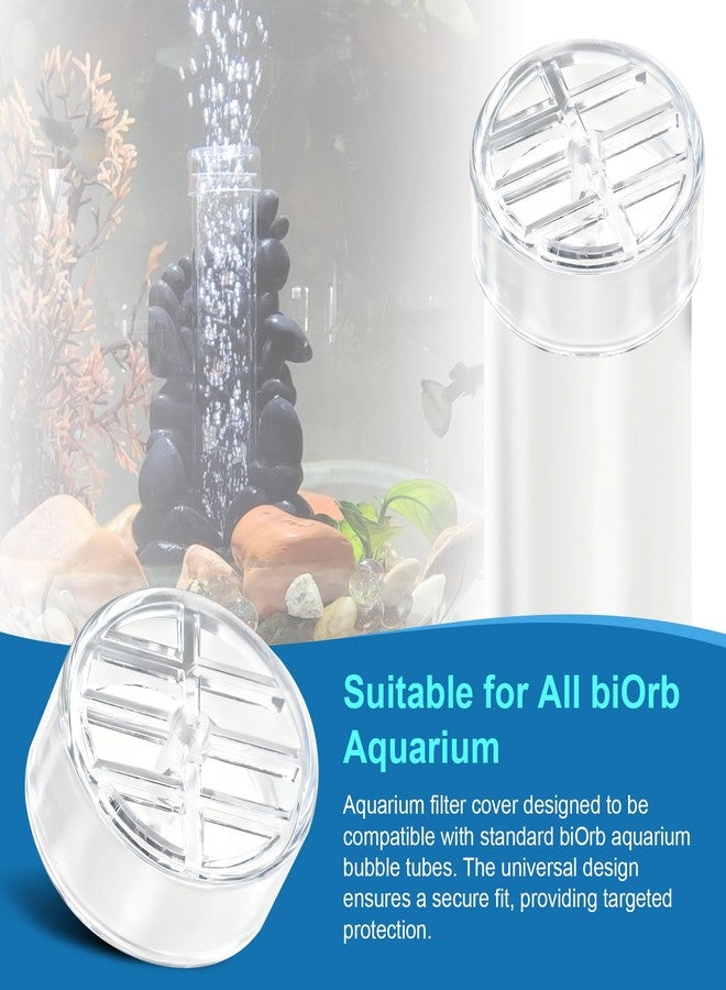 Batator Bubble Tube Guard for biOrb Aquarium, Acrylic Cover Aquariums Prevents Objects, Fish, Snails, Shrimp Out of Filter for Safe and Clean Tank -2PCS - Image 2